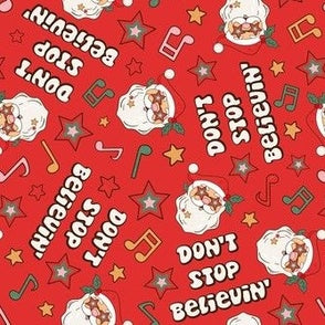 Don't Stop Belivein' Dog Bandana