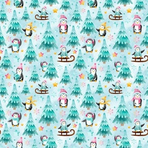 Penguin Friends Dog Bandana