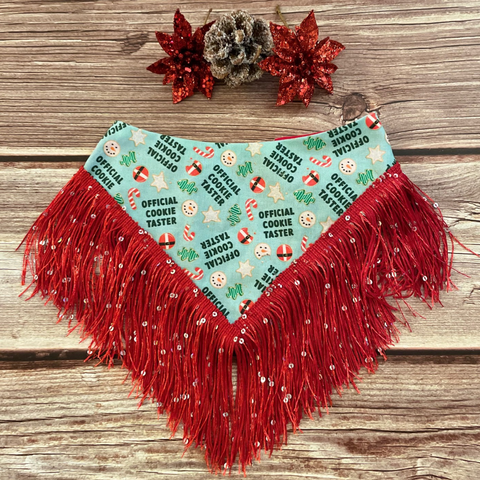 Official Cookie Tester Dog Bandana w/trim